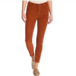 Free People High Waist Skinny Corduroy Pants sz 28